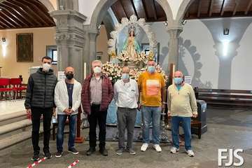 La Inmaculada Concepción, lista para la procesión de este miércoles en Jinámar/Francisco Javier Santana.